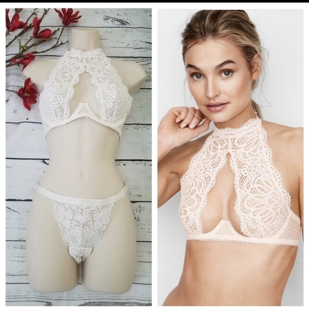 Victoria Secret‎ Dream Angeles lace white set 34C